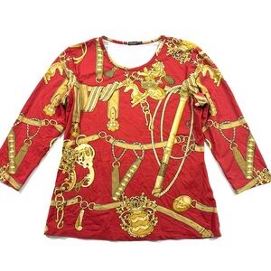 J McLaughlin Signature Tee Shirt Size Medium Catalina Cloth